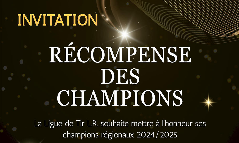 RÉCOMPENSE DES CHAMPIONS 2025