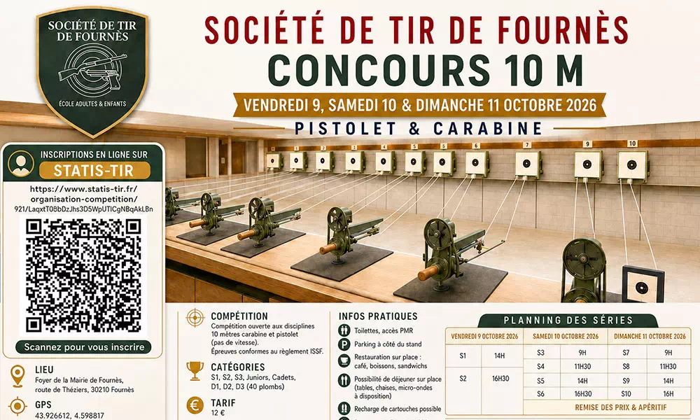 Concours 10 m – Société de Tir de Fournès