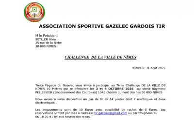 7ᵉ Challenge de la Ville de Nîmes – Tir à 10m