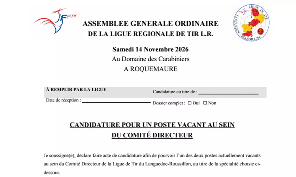 APPEL A CANDIDATURES